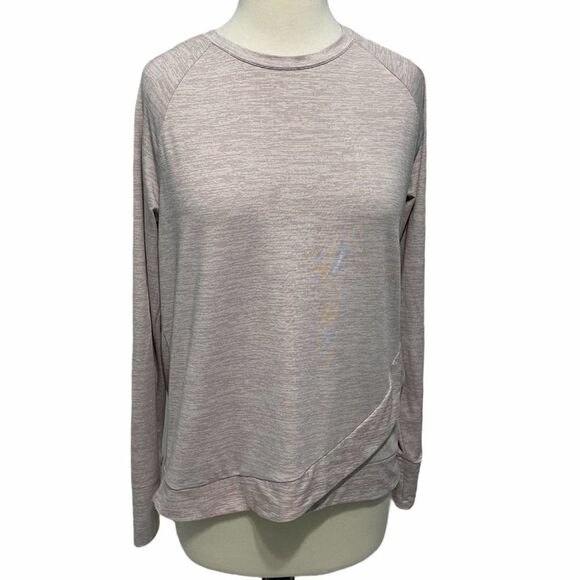 Copper Fit Long Sleeve Crew Neck Tee Shirt Pullover T-Shirt Heather Purple Large - Picture 1 of 10